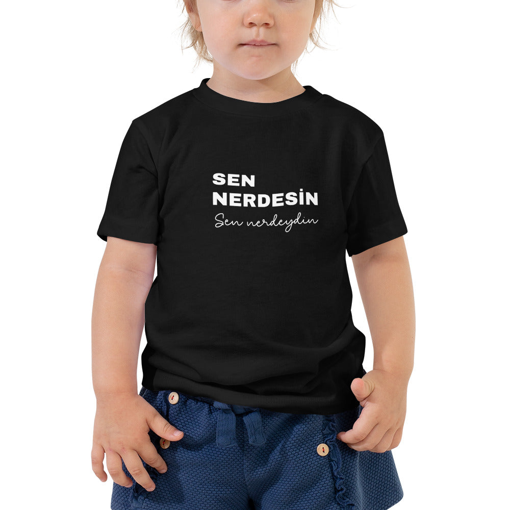 Kurzärmeliges Baby-T-Shirt Sen Nerdesin