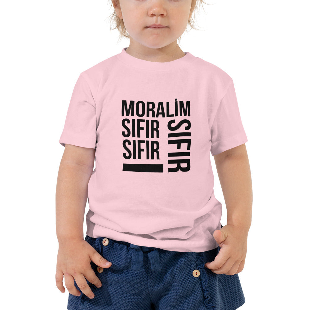 Kurzärmeliges Baby-T-Shirt Moral Sıfır