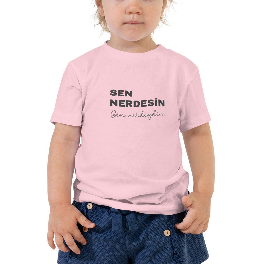 Kurzärmeliges Baby-T-Shirt Sen Nerdesin