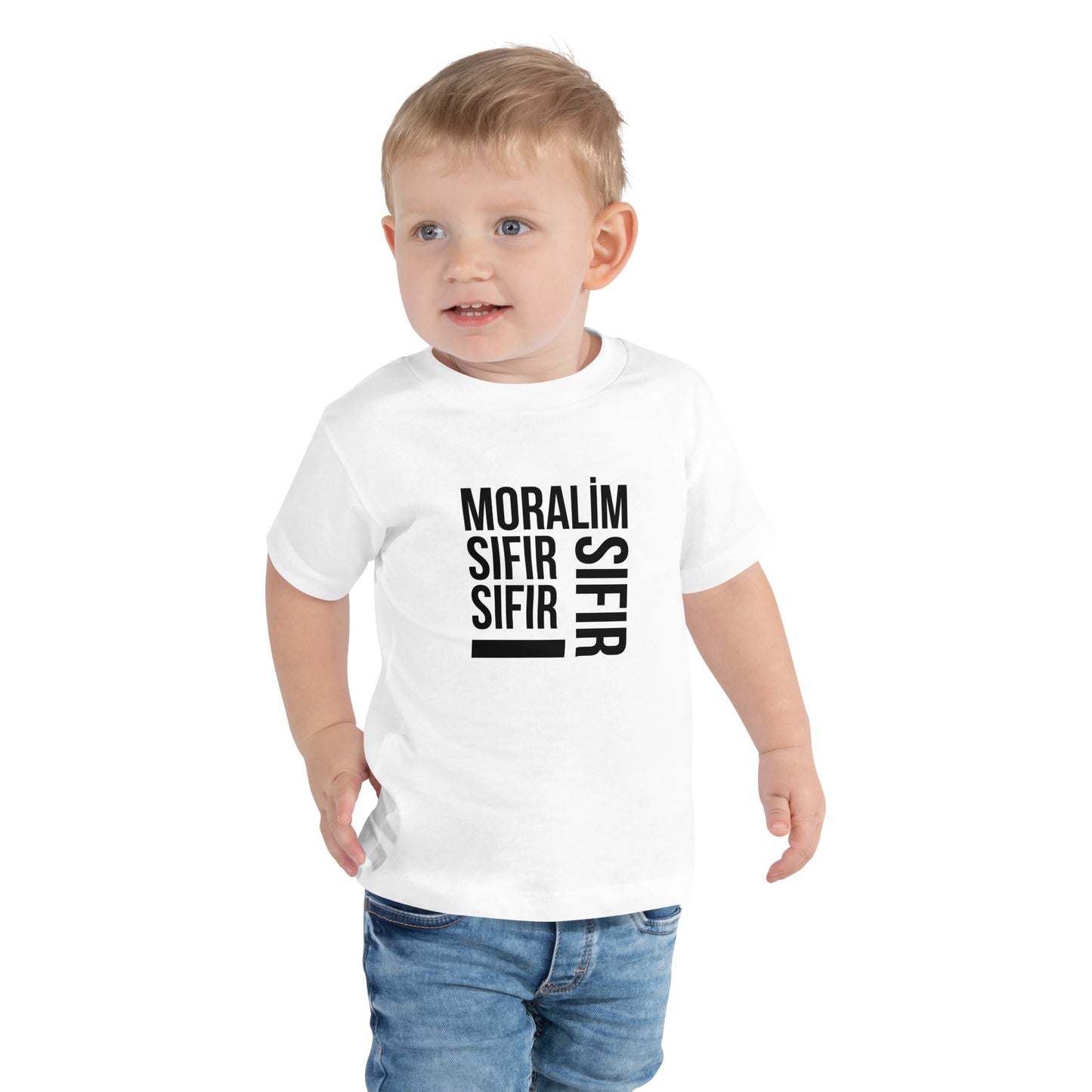 Kurzärmeliges Baby-T-Shirt Moral Sıfır